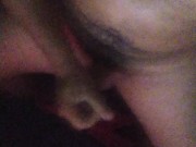 I masturbate while a group of people peep through the glory hole on each side 12/16