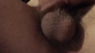 Close up cock stroke with facial cumshot