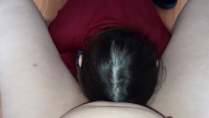 Our brunette neighbor takes turns licking our pussies - IkaSmokS