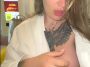 Moaning in McDonald's... I Came So Hard While Strangers Walked By 3/16