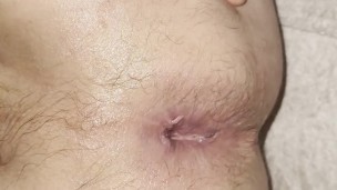 Playing with my sloppy ass after being fisted by my daddy