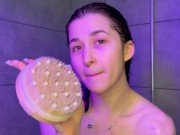 My body is wet and warm when I’m taking a shower before night 5/16