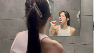 My body is wet and warm when I’m taking a shower before night