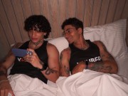 Step-siblings masturbate together and their stepmother discovers them, now what will happen? 1/16