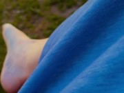 Pretty feet relaxing - toes, legs, pink piggies 7/16