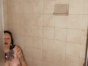 some shower fun, look how my pussy takes this huge cock 11/16