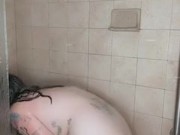 some shower fun, look how my pussy takes this huge cock 16/16