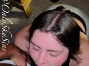 POV College Slut Sloppy Choking BBC Blowjob in the Gym Sauna Public Almost Caught!!! 3/16