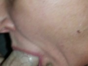 Sloppy Gagging BJ Oral Creampie from Big Tit Cougar 10/16