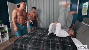 MEN - Adam Awbride Bends On His Knees And Takes Kyle And  Hot Loads On His Face