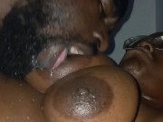 BIG SOFT LONG TITS GET LICKED!!!!!!! 8/16