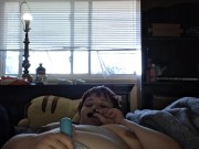 Bbw gives u a blow job and the plays with herself