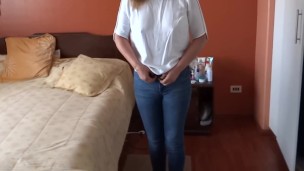 Stepson's friends masturbate while watching me reach in to touch myself