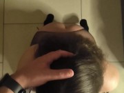 cute girl sucks cock greedily 9/16