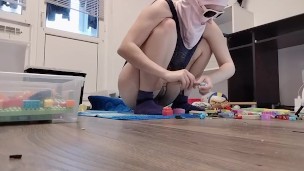 Sexy wife does housework naked. Hot hairy latin pussy, big tits, big ass.