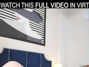 Solo girl,Lorin masturbates at home with har favorite purple toy in VR. 1/16