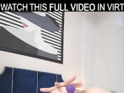 Solo girl,Lorin masturbates at home with har favorite purple toy in VR. 10/16