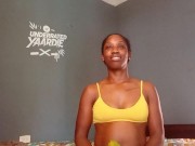 Cute Ebony Girl Deepthroat her Sweet Thick Mango Fruit 10/16