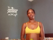 Cute Ebony Girl Deepthroat her Sweet Thick Mango Fruit 12/16