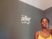 Cute Ebony Girl Deepthroat her Sweet Thick Mango Fruit 16/16