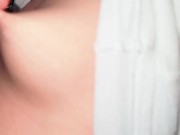 Playing with her incredible tits 3/16