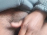 Playing with my pussy in my work cubicle hoping not to get caught