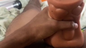 Hard with a Big Black Cock… Had to Stroke It