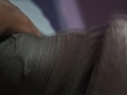 Horny Guy in Sweatpants Masturbates his Big Cock until Moaning Cumshot 12/16