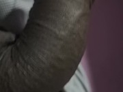 Horny Guy in Sweatpants Masturbates his Big Cock until Moaning Cumshot 16/16