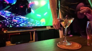 🌶️ Private party! Waiter with big dick cummed into my cocktail 💦🍷