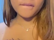 Sexy filapina Playing with my big tits 1/16