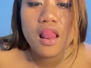 Sexy filapina Playing with my big tits 13/16