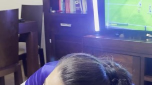 He Plays FIFA🎮 And I Suck His Cock Till He CUMS In My Face💦