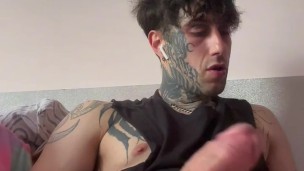 Solo masturbation POV after gym cumshot final