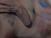 Hot inked guy with mullet takes bath after fucking blue haired gamer gf all day 😳 16/16