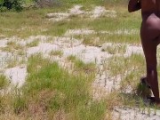 Ebony Babe Stranded On An Island 13/16