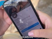 Трахнул школьницу с большой жопой в лесу . Она хочет сосать член и сперму на язык, а не учится 2/16