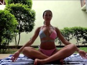 Bikini Yoga Stretch made me so Horny 4/16
