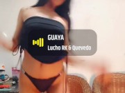 Alma Morena bailando sexi en tanga