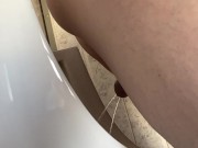 On a dare I peed in a urinal backwards in the office 12/16