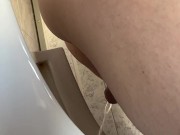 On a dare I peed in a urinal backwards in the office 7/16