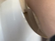 On a dare I peed in a urinal backwards in the office 8/16