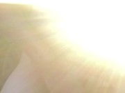 Horny barefoot hippie spits in your mouth and cums in the garden 13/16