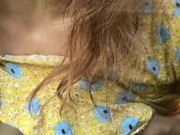 Horny barefoot hippie spits in your mouth and cums in the garden 6/16