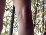 Soaked and needy, skirt off and fingers in, deep in the woods 15/16