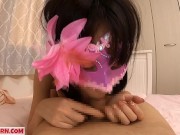 Skinny and cute Japanese enjoys sex of cowgirl and blowjob. Neko 1-3 OSAKAPORN 12/16