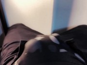 精液貫通オナニー♡下着越しにちんちんなでなでしてたら気持ちよくなちゃって.....♡ 13/16