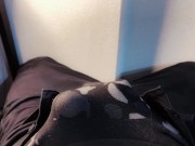 精液貫通オナニー♡下着越しにちんちんなでなでしてたら気持ちよくなちゃって.....♡ 14/16