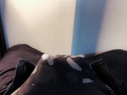 精液貫通オナニー♡下着越しにちんちんなでなでしてたら気持ちよくなちゃって.....♡ 16/16