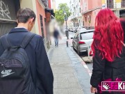 REDHEAD Victoria Arias eats two COCKS in her THREESOME 14/16